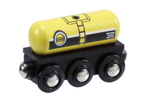 gas oil tank wooden train wagon