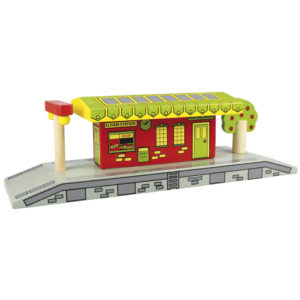 wooden village railway station