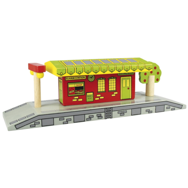 wooden village railway station