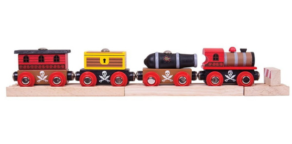 pirate wooden train