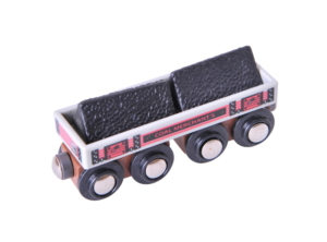 big coal wooden train wagon