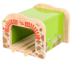 double wooden tunnel