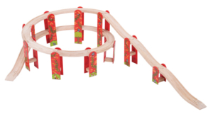 18 piece high level wooden track expansion pack