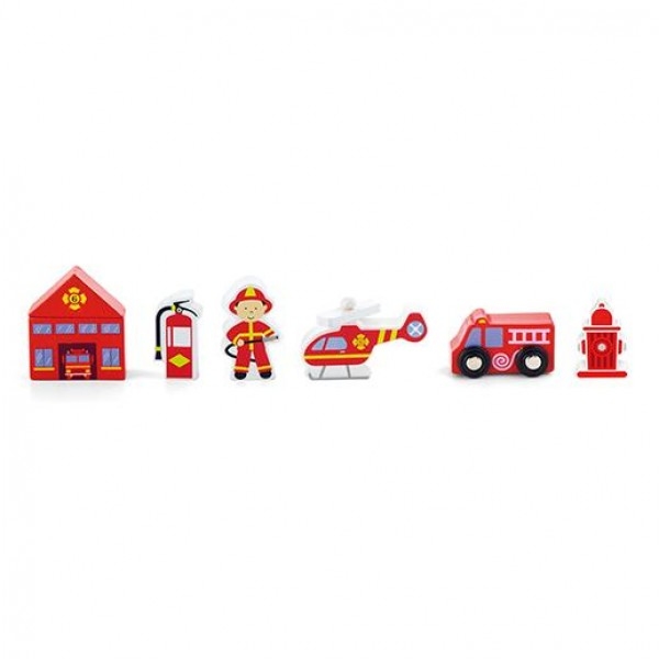 wooden fire station accessories