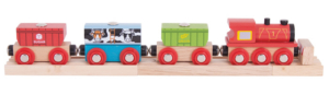 cereal wooden train