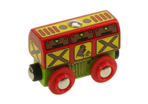 chicken wooden train wagon