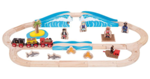 pirate wooden train set