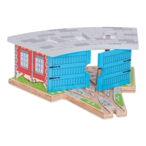 wooden triple engine shed